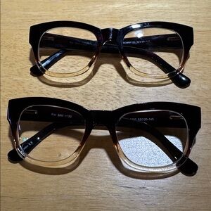 🌸FWP🌸 Stylish Brown Crystal Fade Reading Glasses with Case 1.50